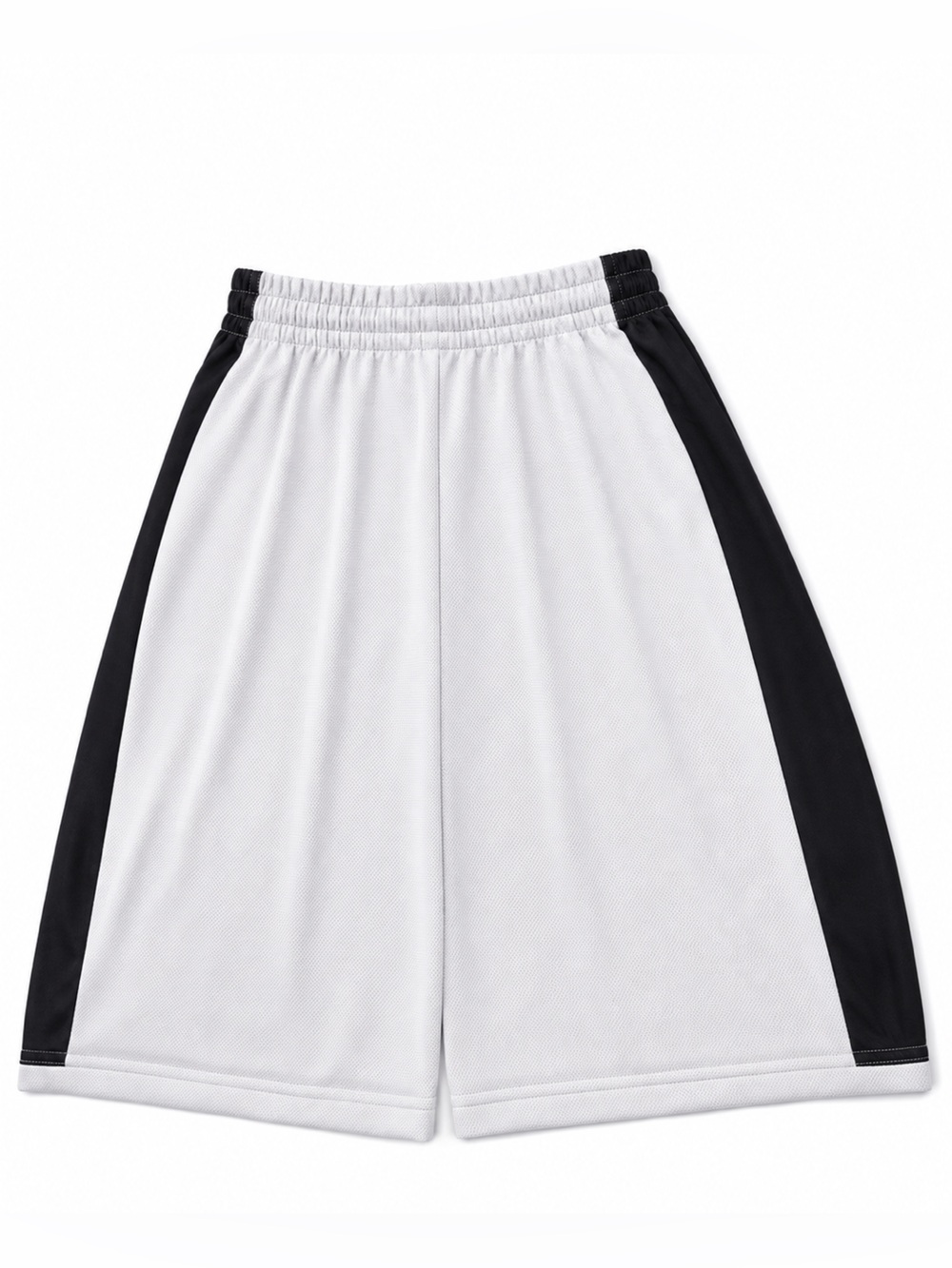 Grey and Black Two-Tone Athletic Shorts